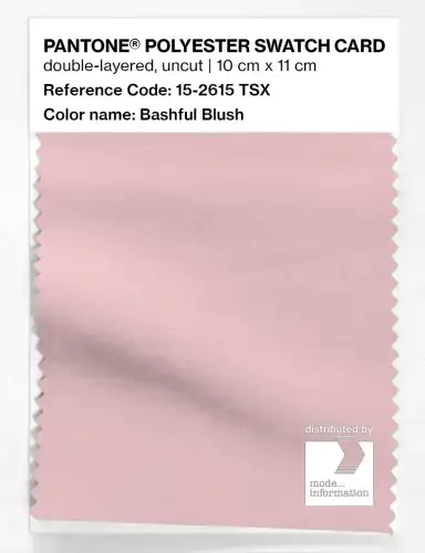 Artikelbild des Artikels “PANTONE® POLYESTER SWATCH CARD 15-2615 TSX Bashful Blush “