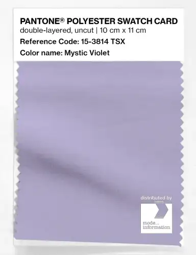 Artikelbild des Artikels “PANTONE® POLYESTER SWATCH CARD 15-3814 TSX Mystic Violet “