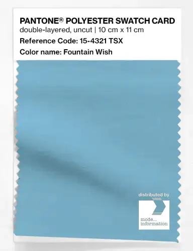 Artikelbild des Artikels “PANTONE® POLYESTER SWATCH CARD 15-4321 TSX Fountain Wish “