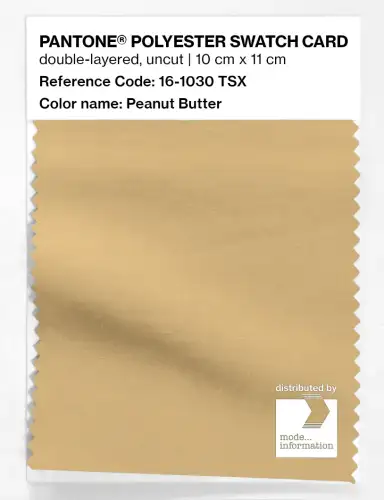 Artikelbild des Artikels “PANTONE® POLYESTER SWATCH CARD 16-1030 TSX Peanut Butter “