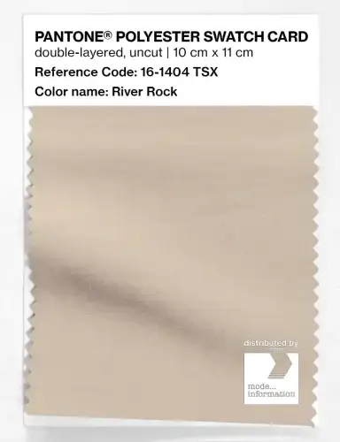 Artikelbild des Artikels “PANTONE® POLYESTER SWATCH CARD 16-1404 TSX River Rock “
