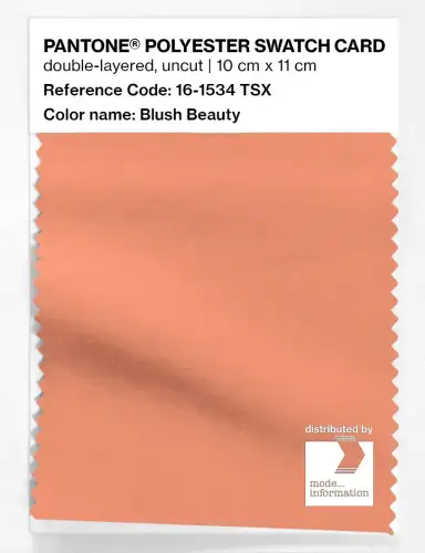 Artikelbild des Artikels “PANTONE® POLYESTER SWATCH CARD 16-1534 TSX Blush Beauty “