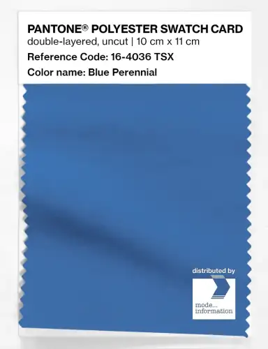 Artikelbild des Artikels “PANTONE® POLYESTER SWATCH CARD 16-4036 TSX Blue Perennial “