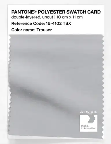 Artikelbild des Artikels “PANTONE® POLYESTER SWATCH CARD 16-4102 TSX Trouser “