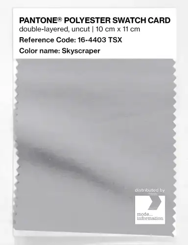 Artikelbild des Artikels “PANTONE® POLYESTER SWATCH CARD 16-4403 TSX Skyscraper “