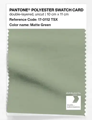 Artikelbild des Artikels “PANTONE® POLYESTER SWATCH CARD 17-0112 TSX Matte Green “