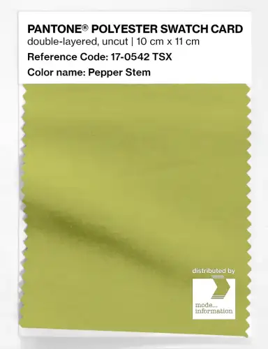 Artikelbild des Artikels “PANTONE® POLYESTER SWATCH CARD 17-0542 TSX Pepper Stem “