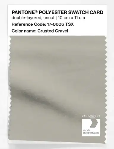 Artikelbild des Artikels “PANTONE® POLYESTER SWATCH CARD 17-0606 TSX Crusted Gravel “