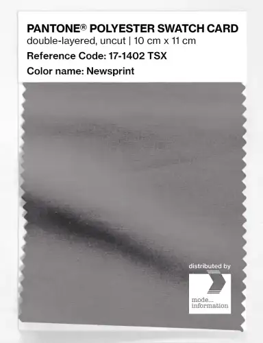 Artikelbild des Artikels “PANTONE® POLYESTER SWATCH CARD 17-1402 TSX Newsprint “