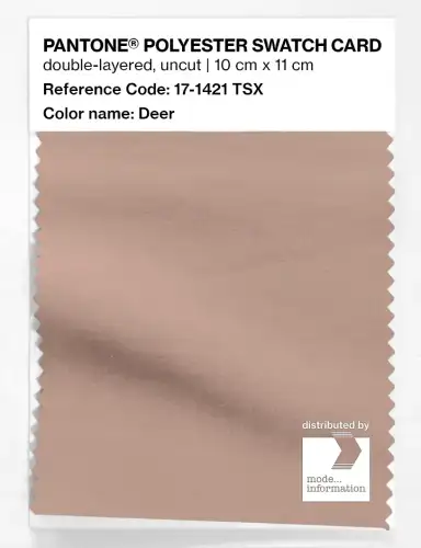 Artikelbild des Artikels “PANTONE® POLYESTER SWATCH CARD 17-1421 TSX Deer “