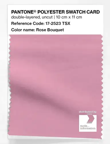 Artikelbild des Artikels “PANTONE® POLYESTER SWATCH CARD 17-2523 TSX Rose Bouquet “
