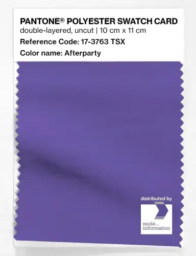 Artikelbild des Artikels “PANTONE® POLYESTER SWATCH CARD 17-3763 TSX Afterparty “