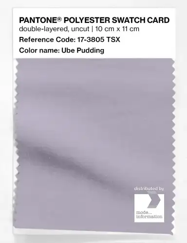 Artikelbild des Artikels “PANTONE® POLYESTER SWATCH CARD 17-3805 TSX Ube Pudding “
