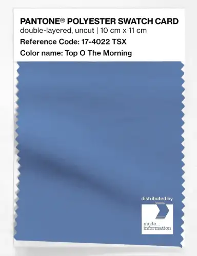 Artikelbild des Artikels “PANTONE® POLYESTER SWATCH CARD 17-4022 TSX Top O The Morning “