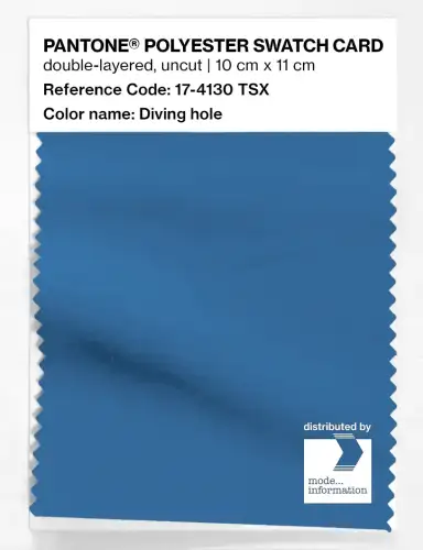 Artikelbild des Artikels “PANTONE® POLYESTER SWATCH CARD 17-4130 TSX Diving hole “