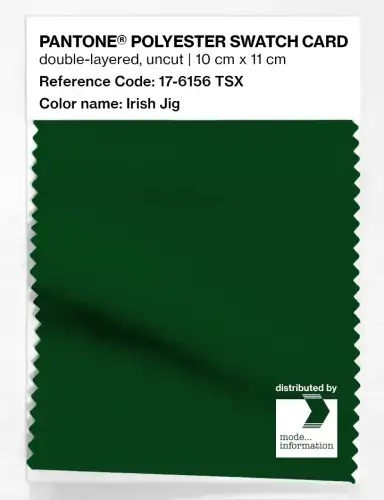Artikelbild des Artikels “PANTONE® POLYESTER SWATCH CARD 17-6156 TSX Irish Jig “