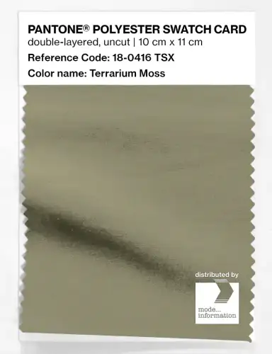Artikelbild des Artikels “PANTONE® POLYESTER SWATCH CARD 18-0416 TSX Terrarium Moss “