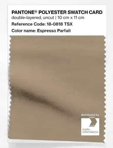 Artikelbild des Artikels “PANTONE® POLYESTER SWATCH CARD 18-0818 TSX Espresso Parfait “