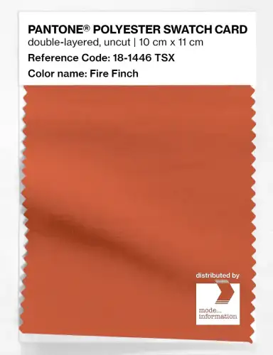 Artikelbild des Artikels “PANTONE® POLYESTER SWATCH CARD 18-1446 TSX Fire Finch “