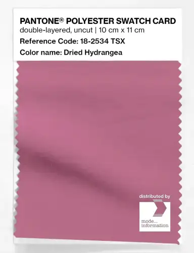 Artikelbild des Artikels “PANTONE® POLYESTER SWATCH CARD 18-2534 TSX Dried Hydrangea “
