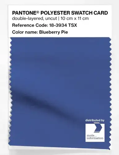 Artikelbild des Artikels “PANTONE® POLYESTER SWATCH CARD 18-3934 TSX Blueberry Pie “