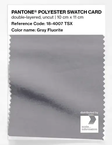 Artikelbild des Artikels “PANTONE® POLYESTER SWATCH CARD 18-4007 TSX Gray Fluorite “