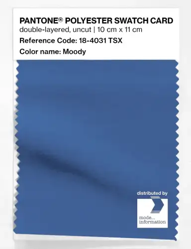 Artikelbild des Artikels “PANTONE® POLYESTER SWATCH CARD 18-4031 TSX Moody “