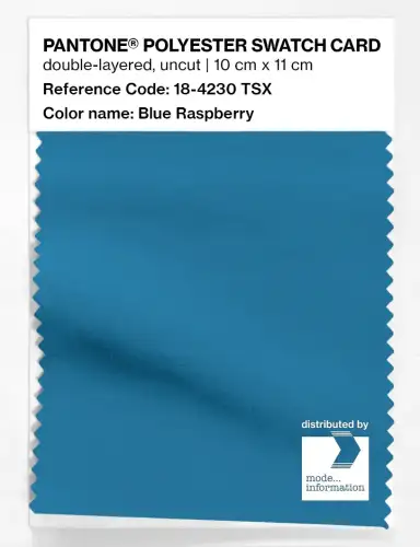 Artikelbild des Artikels “PANTONE® POLYESTER SWATCH CARD 18-4230 TSX Blue Raspberry “
