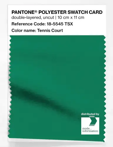 Artikelbild des Artikels “PANTONE® POLYESTER SWATCH CARD 18-5545 TSX Tennis Court “