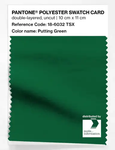 Artikelbild des Artikels “PANTONE® POLYESTER SWATCH CARD 18-6032 TSX Putting Green “