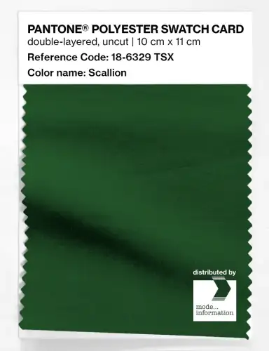 Artikelbild des Artikels “PANTONE® POLYESTER SWATCH CARD 18-6329 TSX Scallion “