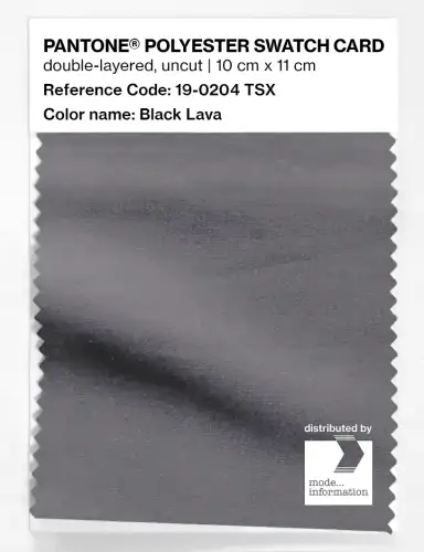 Artikelbild des Artikels “PANTONE® POLYESTER SWATCH CARD 19-0204 TSX Black Lava “