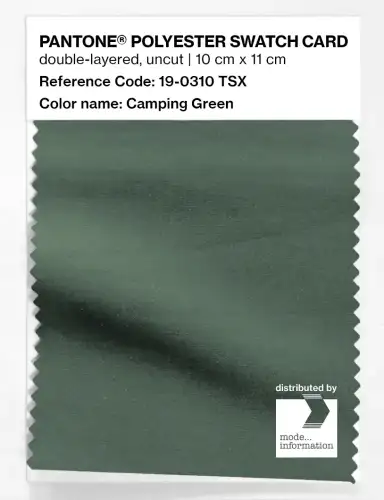 Artikelbild des Artikels “PANTONE® POLYESTER SWATCH CARD 19-0310 TSX Camping Green “