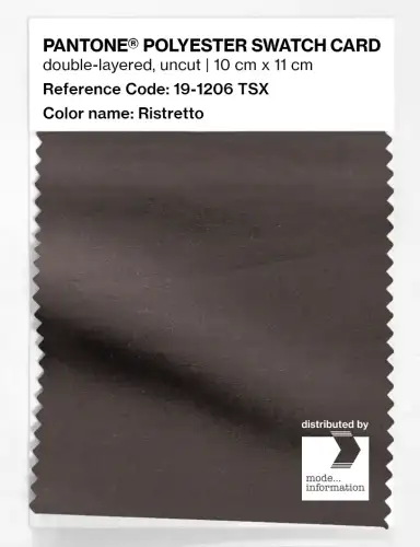Artikelbild des Artikels “PANTONE® POLYESTER SWATCH CARD 19-1206 TSX Ristretto “