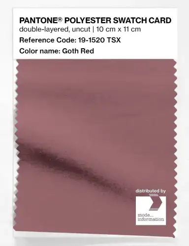 Artikelbild des Artikels “PANTONE® POLYESTER SWATCH CARD 19-1520 TSX Goth Red “