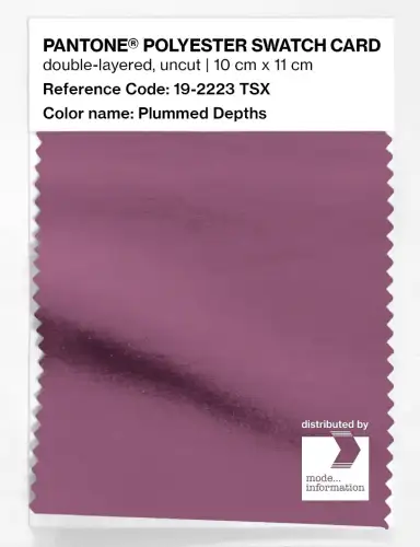 Artikelbild des Artikels “PANTONE® POLYESTER SWATCH CARD 19-2223 TSX Plummed Depths “
