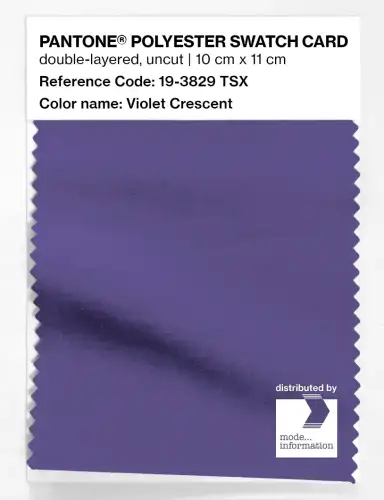 Artikelbild des Artikels “PANTONE® POLYESTER SWATCH CARD 19-3829 TSX Violet Crescent “