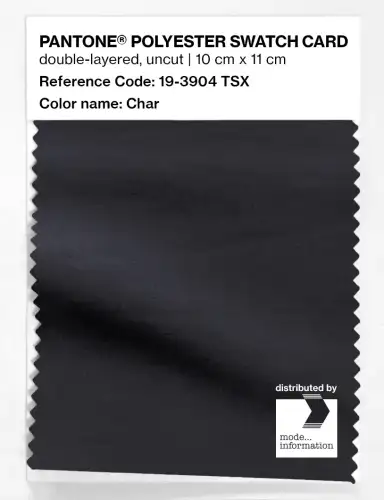 Artikelbild des Artikels “PANTONE® POLYESTER SWATCH CARD 19-3904 TSX Char “