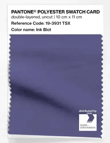 Artikelbild des Artikels “PANTONE® POLYESTER SWATCH CARD 19-3931 TSX Ink Blot “