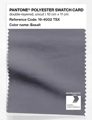 Artikelbild des Artikels “PANTONE® POLYESTER SWATCH CARD 19-4002 TSX Basalt “