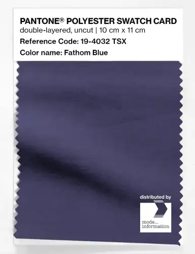 Artikelbild des Artikels “PANTONE® POLYESTER SWATCH CARD 19-4032 TSX Fathom Blue “