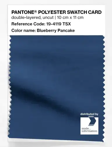 Artikelbild des Artikels “PANTONE® POLYESTER SWATCH CARD 19-4119 TSX Blueberry Pancake “
