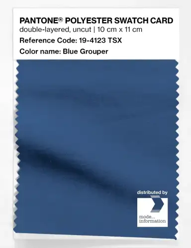 Artikelbild des Artikels “PANTONE® POLYESTER SWATCH CARD 19-4123 TSX Blue Grouper “