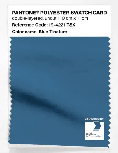 Artikelbild des Artikels “PANTONE® POLYESTER SWATCH CARD 19-4221 TSX Blue Tincture “
