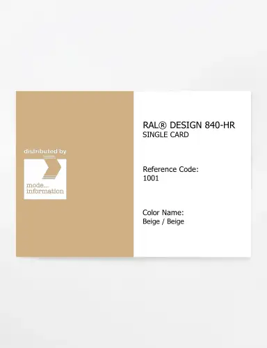 Artikelbild des Artikels “RAL® CLASSIC 840-HR SINGLE CARD 1001 Beige / Beige “