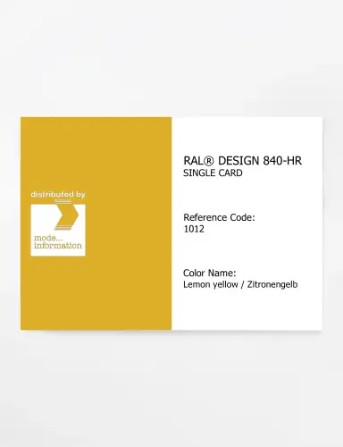 Artikelbild des Artikels “RAL® CLASSIC 840-HR SINGLE CARD 1012 Lemon yellow / Zitronengelb “