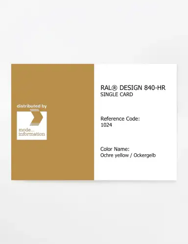 Artikelbild des Artikels “RAL® CLASSIC 840-HR SINGLE CARD 1024 Ochre yellow / Ockergelb “