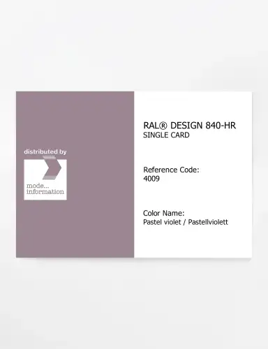 Artikelbild des Artikels “RAL® CLASSIC 840-HR SINGLE CARD 4009 Pastel violet / Pastellviolett “