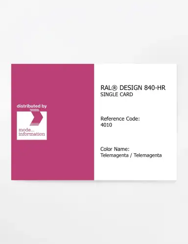 Artikelbild des Artikels “RAL® CLASSIC 840-HR SINGLE CARD 4010 Telemagenta / Telemagenta “
