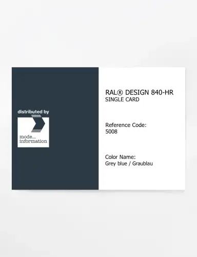 Artikelbild des Artikels “RAL® CLASSIC 840-HR SINGLE CARD 5008 Grey blue / Graublau “